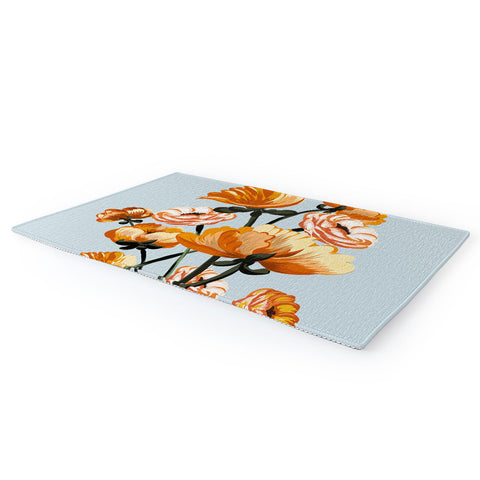 ChrissyInk California poppies spring Area Rug