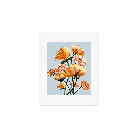 ChrissyInk California poppies spring Art Print