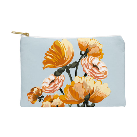ChrissyInk California poppies spring Pouch