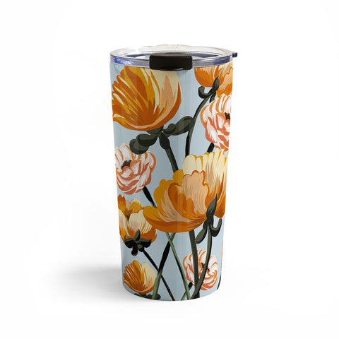 ChrissyInk California poppies spring Travel Mug