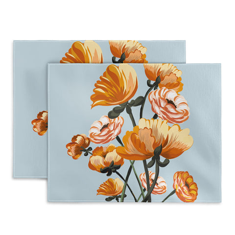 ChrissyInk California poppies spring Placemat