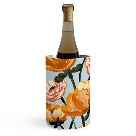 ChrissyInk California poppies spring Wine Chiller