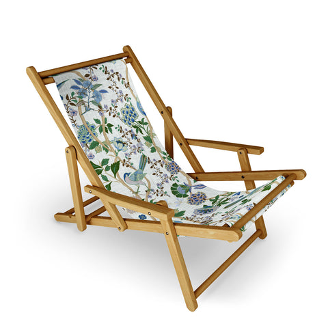 ChrissyInk Chinoiserie birds peacock Sling Chair
