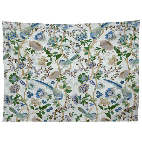 ChrissyInk Chinoiserie birds peacock Tapestry