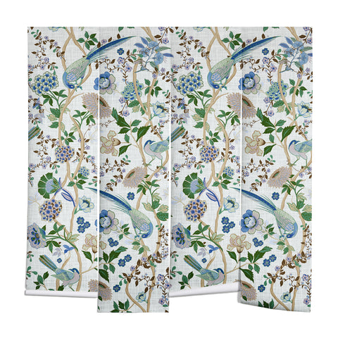 ChrissyInk Chinoiserie birds peacock Wall Mural