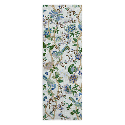 ChrissyInk Chinoiserie birds peacock Yoga Towel