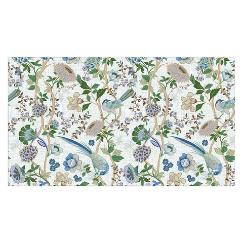 ChrissyInk Chinoiserie birds peacock Tablecloth