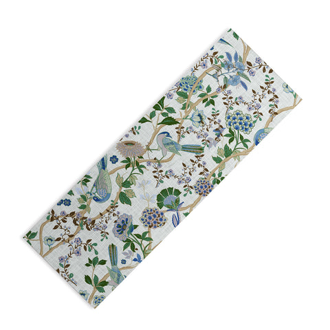 ChrissyInk Chinoiserie birds peacock Yoga Mat