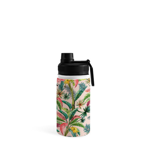 ChrissyInk Palm Life tropical palm leaves Water Bottle