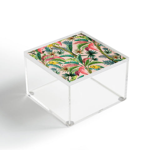 ChrissyInk Palm Life tropical palm leaves Acrylic Box