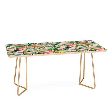 ChrissyInk Palm Life tropical palm leaves Coffee Table
