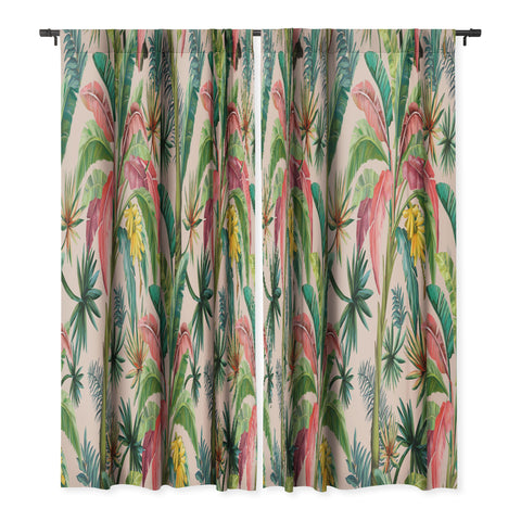 ChrissyInk Palm Life tropical palm leaves Blackout Non Repeat