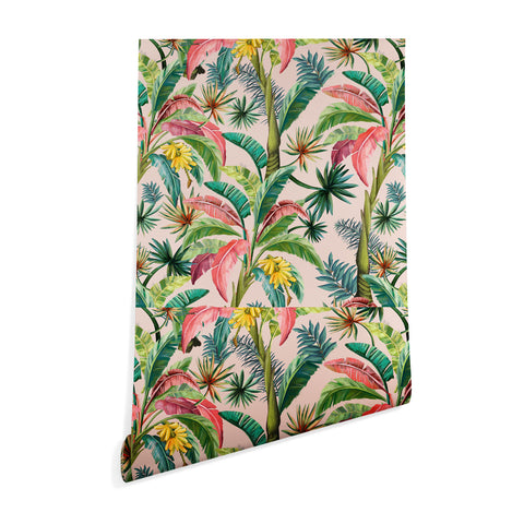 ChrissyInk Palm Life tropical palm leaves Wallpaper