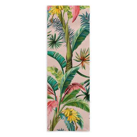 ChrissyInk Palm Life tropical palm leaves Yoga Towel