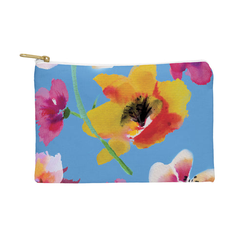 ChrissyInk Poppies floral Pouch