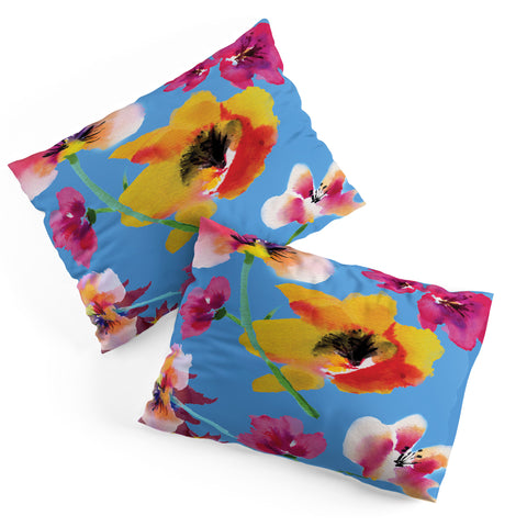 ChrissyInk Poppies floral Pillow Shams