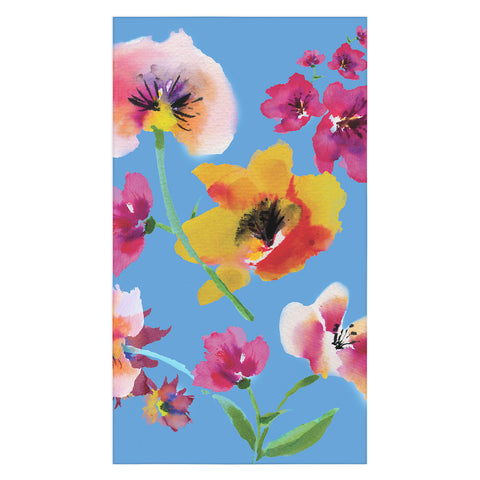 ChrissyInk Poppies floral Tablecloth