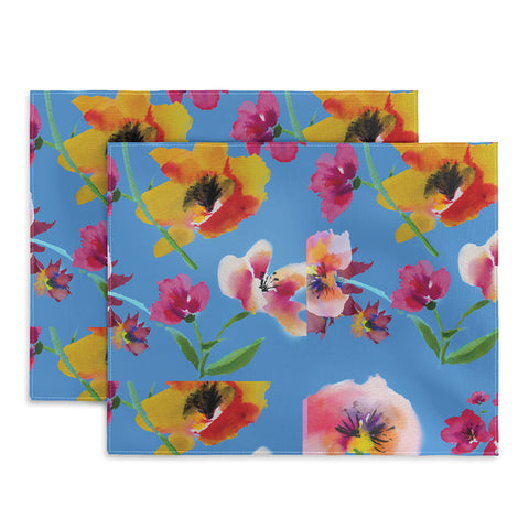 ChrissyInk Poppies floral Placemat