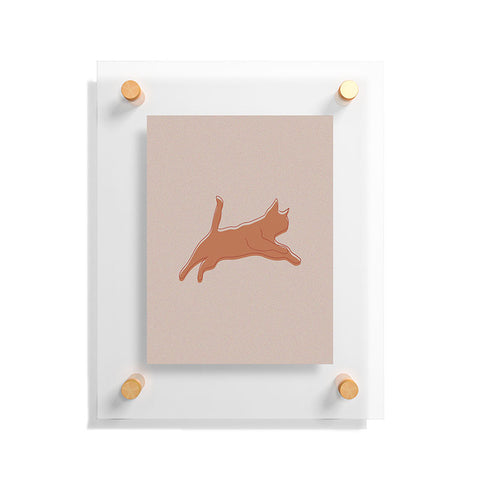 Christabel Jumping Cat Floating Acrylic Print