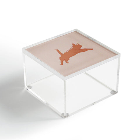 Christabel Jumping Cat Acrylic Box