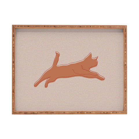 Christabel Jumping Cat Rectangular Tray
