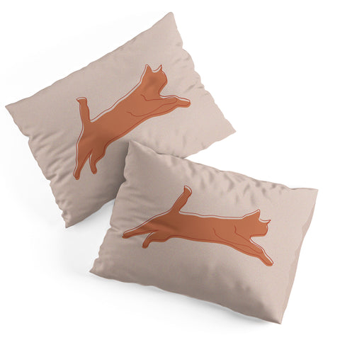 Christabel Jumping Cat Pillow Shams