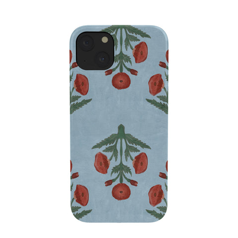 Christabel Pastel Mughal Poppies Pattern Phone Case