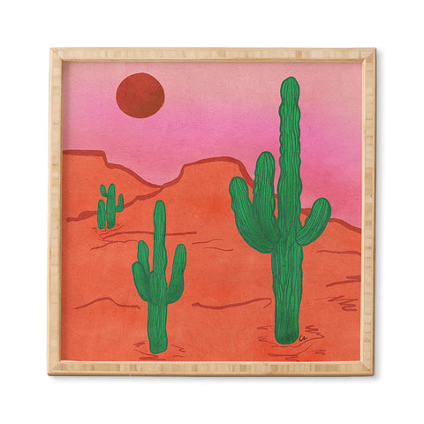 Christabel Pink Desert Dreams Framed Wall Art