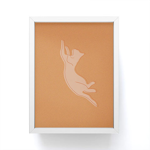 Christabel Playing Cat I Framed Mini Art Print