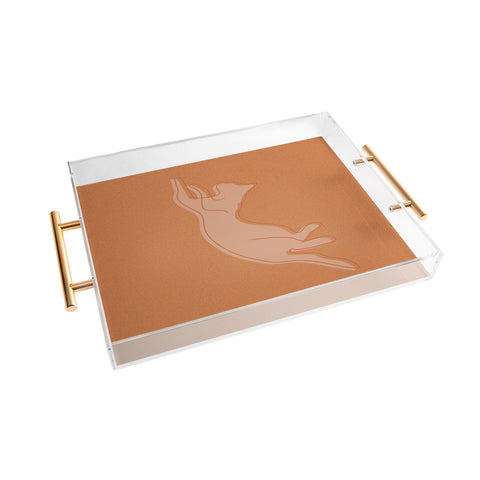 Christabel Playing Cat I Acrylic Tray