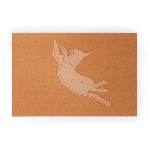 Christabel Playing Cat I Welcome Mat