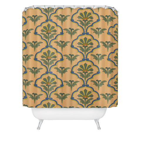 Christabel Renaissance Floral Mosaic Shower Curtain
