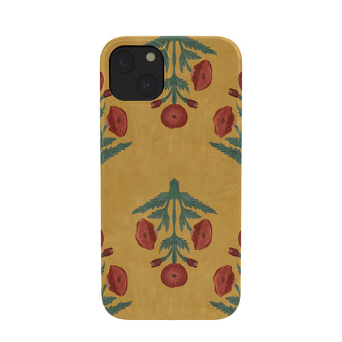 Christabel Yellow and Red Mughal Poppies Phone Case