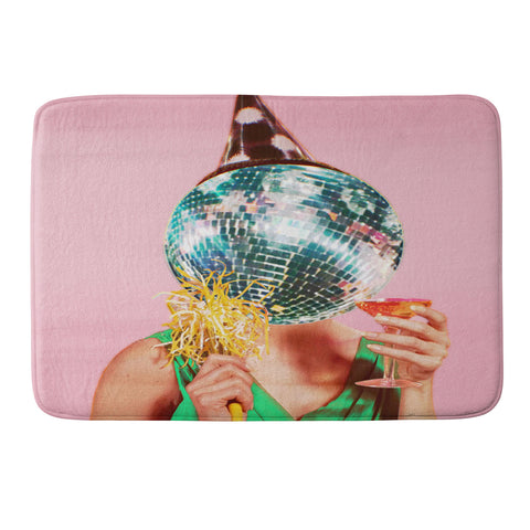 Chromoeye Cheers Pink Memory Foam Bath Mat