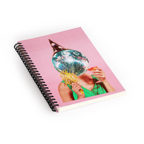 Chromoeye Cheers Pink Spiral Notebook