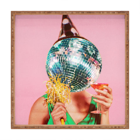 Chromoeye Cheers Pink Square Tray