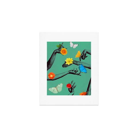 Chromoeye Jewels in Teal Art Print