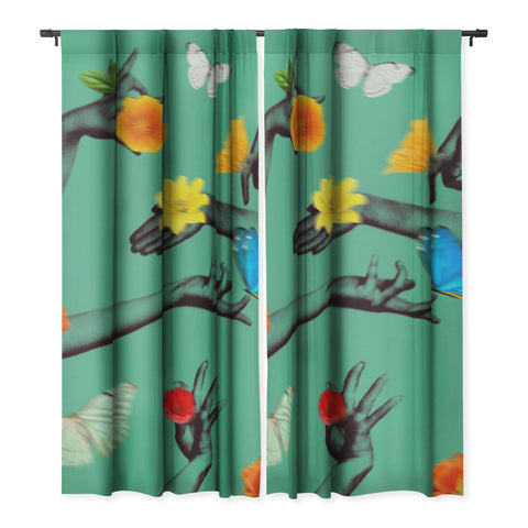 Chromoeye Jewels in Teal Blackout Non Repeat