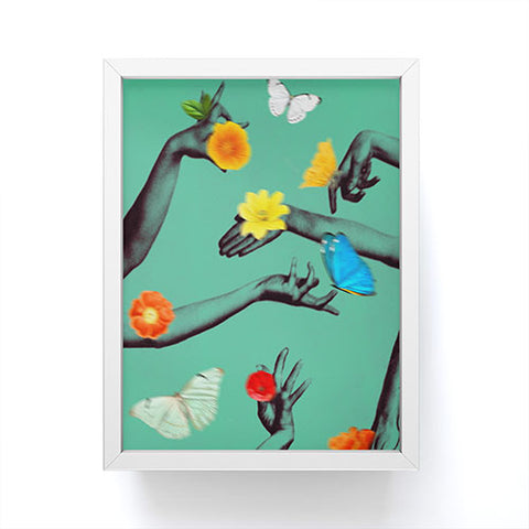 Chromoeye Jewels in Teal Framed Mini Art Print