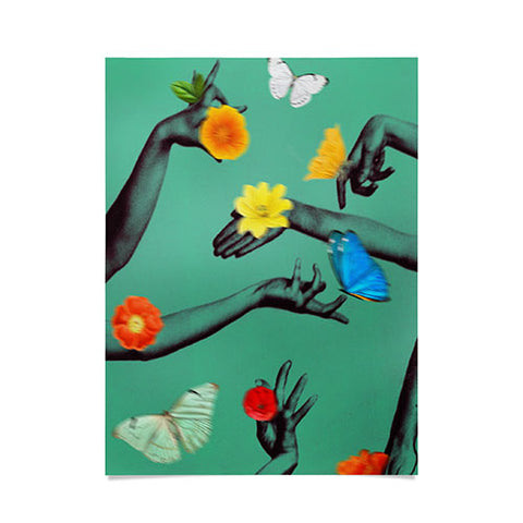 Chromoeye Jewels in Teal Poster