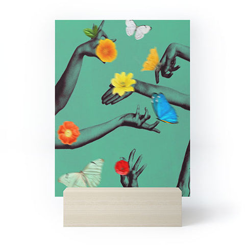 Chromoeye Jewels in Teal Mini Art Print