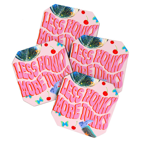 Chromoeye Less Honky More Tonky Coaster Set
