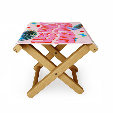 Chromoeye Less Honky More Tonky Folding Stool