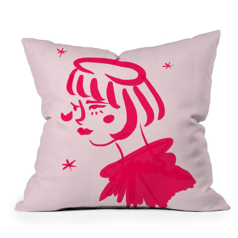 Chromoeye Midge Outdoor Throw Pillow