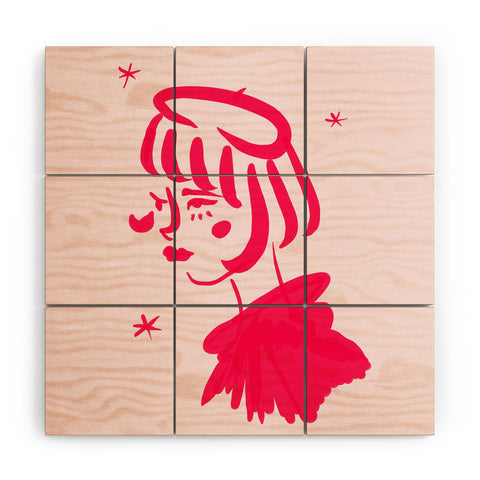 Chromoeye Midge Wood Wall Mural