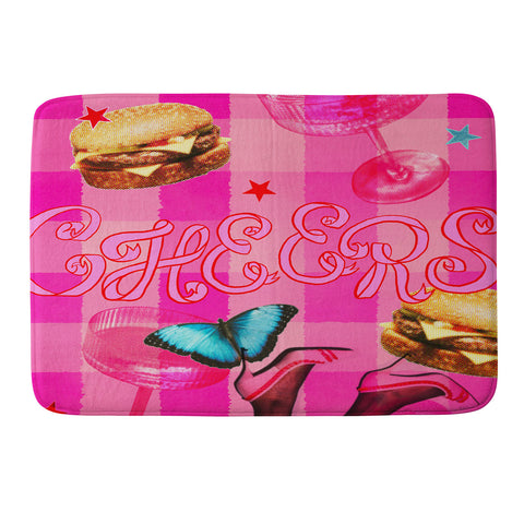 Chromoeye Pink Pony Memory Foam Bath Mat