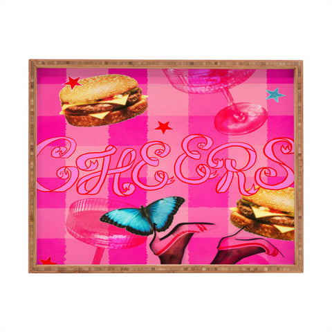 Chromoeye Pink Pony Rectangular Tray
