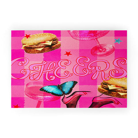 Chromoeye Pink Pony Welcome Mat