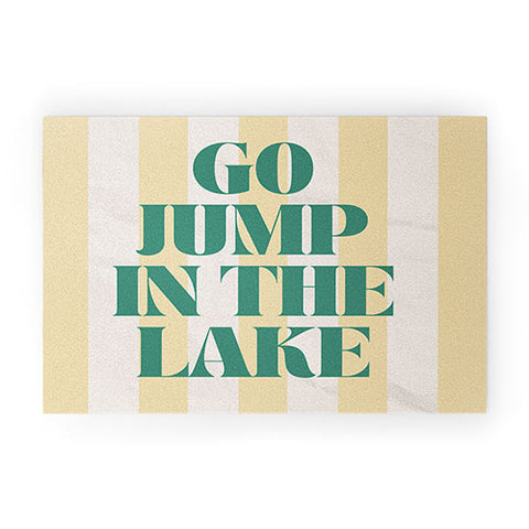 ciaojessa go jump in the lake Welcome Mat