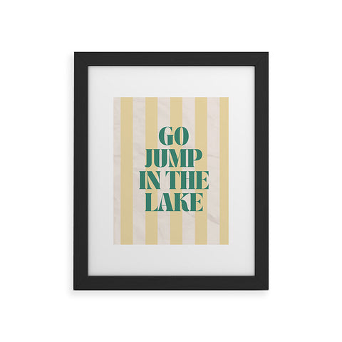 ciaojessa go jump in the lake Framed Art Print